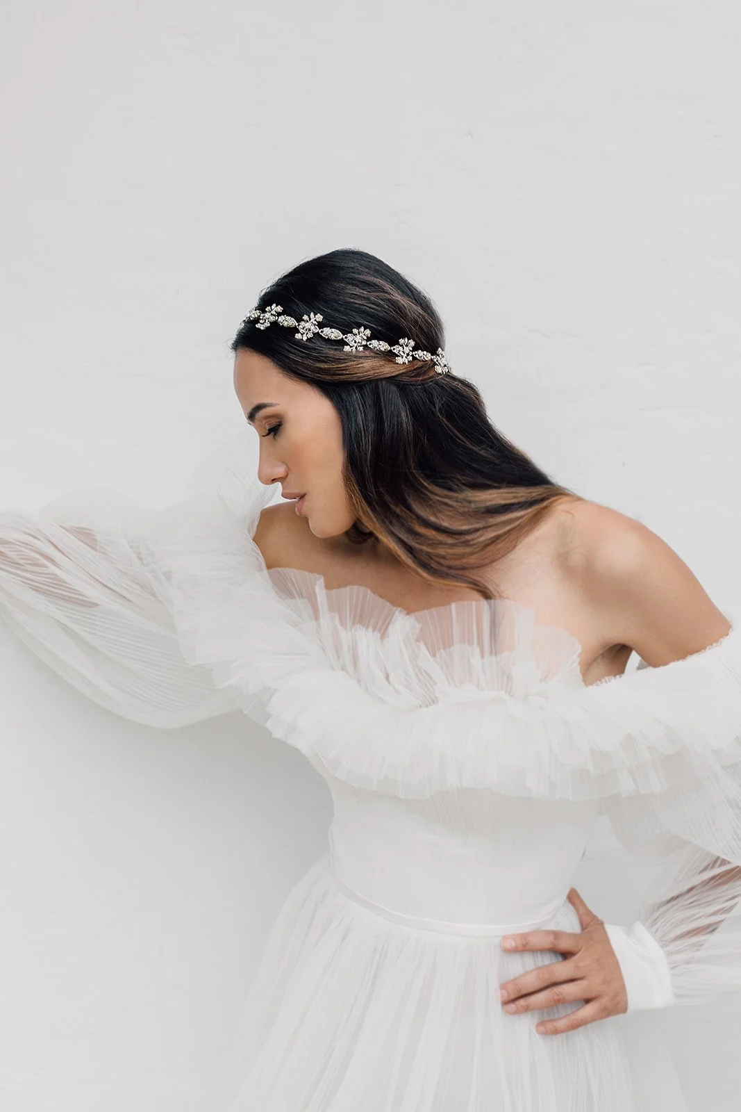 Madeleine Bridal Halo | The Bridal Finery